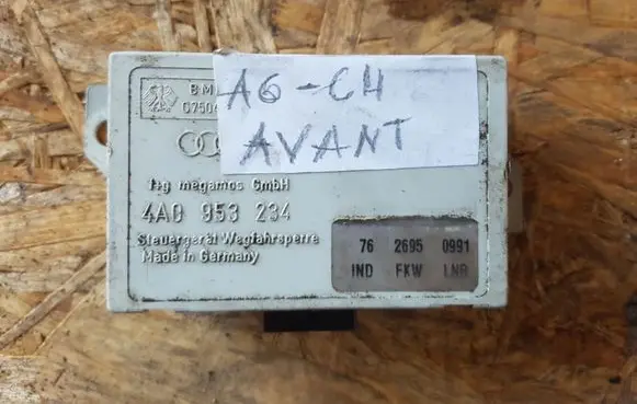 Audi A6 S6 C4 4A Immobilizer control unit/module 4A0953234