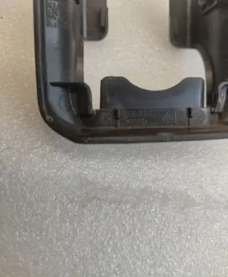 Toyota Yaris XP210 Front passenger seat rail trim 72123K0010