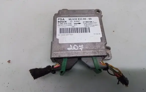 Peugeot 207 Airbag control unit/module 966359338000