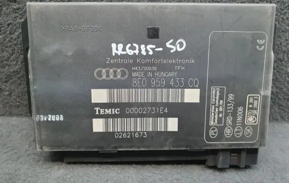 Audi A4 S4 B7 8E 8H Comfort/convenience module 8E0959433CQ