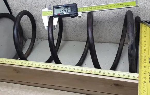 Front coil spring