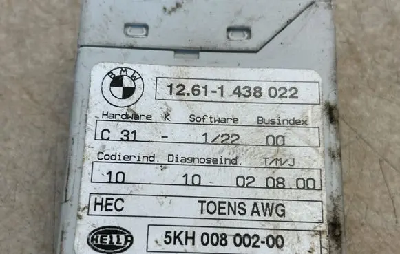 BMW Z3 E36 Other control units/modules 12611438022 5KH00800200
