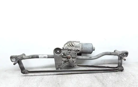 Front wiper linkage and motor