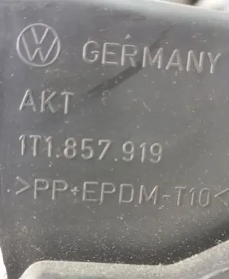 Volkswagen Touran I Glove box lid/cover 1T1857919