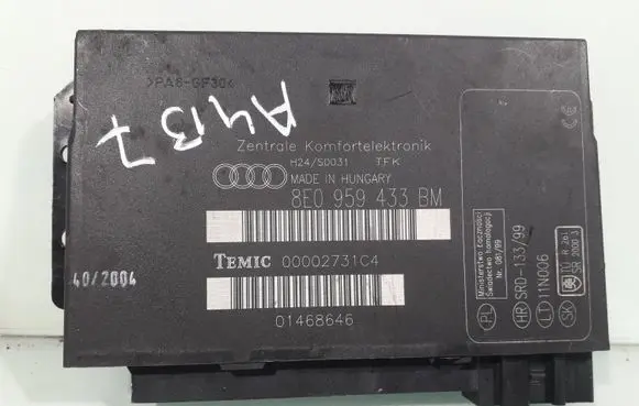 Audi A4 S4 B7 8E 8H Comfort/convenience module 8E0959433BM