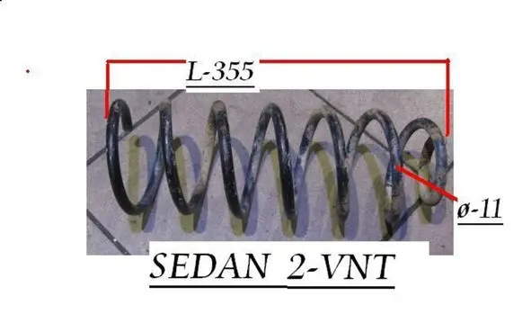 Opel Vectra B Rear coil spring