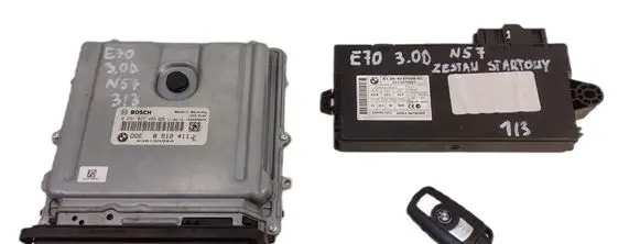 BMW X5 E70 Engine ECU kit and lock set 8512411 0281017485