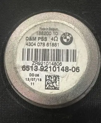 BMW 3 F30 F35 F31 Subwoofer speaker 18820010 9210148 430407861881