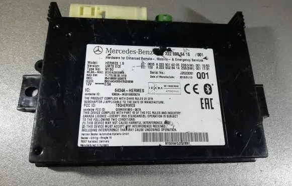 Mercedes-Benz C W205 Bluetooth control unit module A2229005415