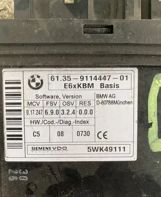 BMW 5 E60 E61 Comfort/convenience module