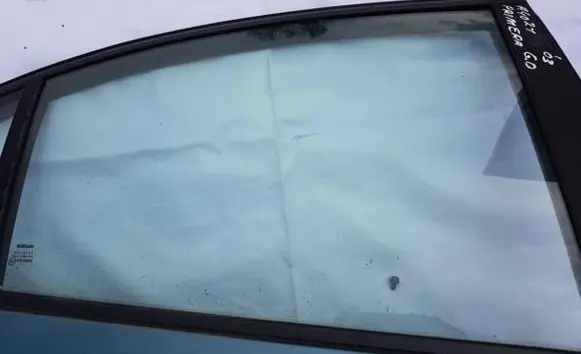 Rear door window glass