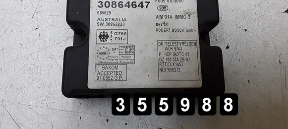 Volvo S40, V40 Engine control unit/module 30864647