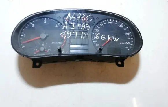 Audi A3 S3 8L Speedometer (instrument cluster) 88311245 8L0919860D