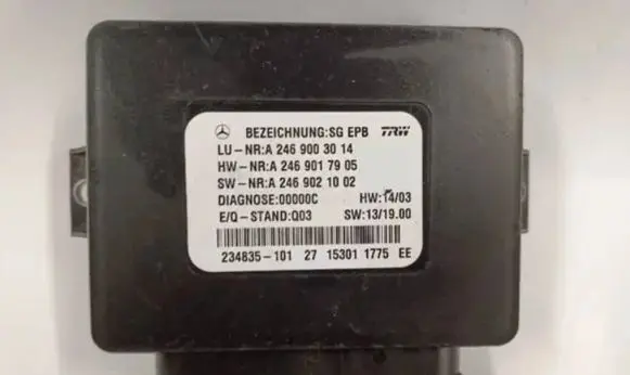 Mercedes-Benz A W176 Hand brake control module A2469003014 A2469017905 A2469021002