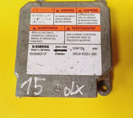 Opel Agila A Airbag control unit/module 9204720