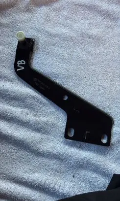 Volkswagen Sharan Sliding door upper roller guide/hinge 7N0843435D