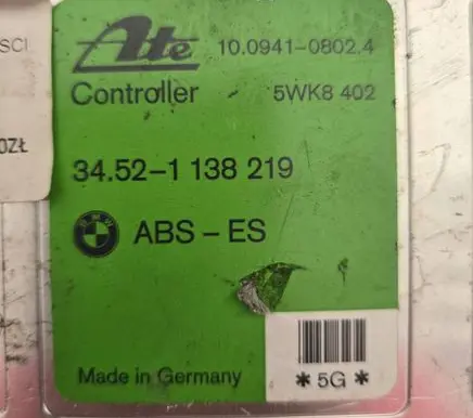 BMW 3 E36 ABS control unit/module 34521138219 10094108024 5WK8402