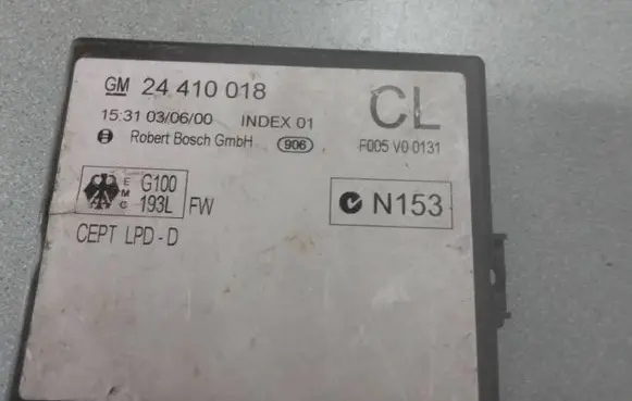 Opel Zafira A Comfort/convenience module 24410018 F005V00131