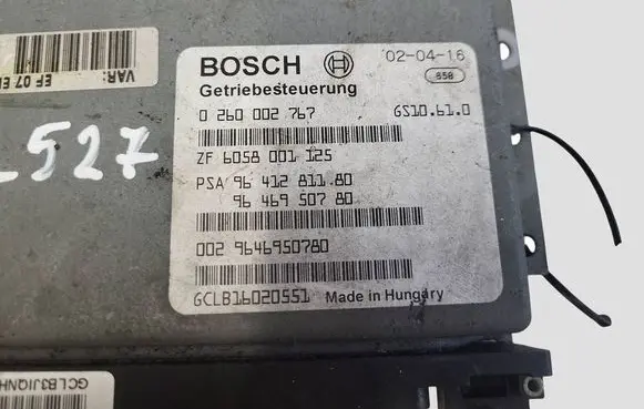 Citroen C5 Gearbox control unit/module 9641281180 0260002767 9646950780