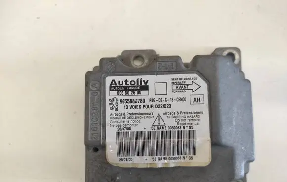 Peugeot 407 Airbag control unit/module 9655880780 603602600