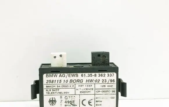 BMW 5 E39 Immobilizer control unit/module 8362337 940580KP 25811510