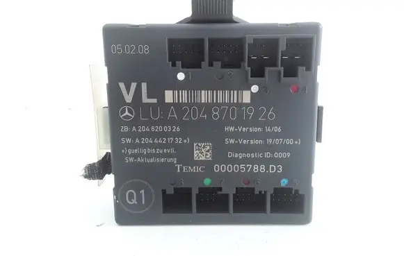Mercedes-Benz C W204 Door control unit/module A2048701926 A2048200326