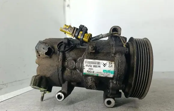 Peugeot 207 Air conditioning (A/C) compressor (pump) 9659875780