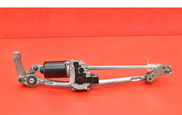 Front wiper linkage and motor