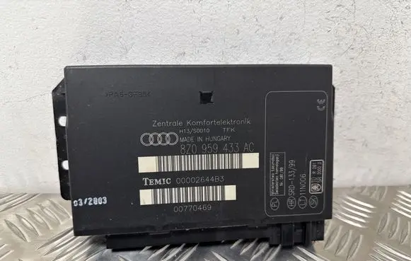 Audi A2 Comfort/convenience module 8Z0959433AC 00770469 00002644B3