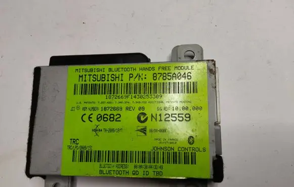 Mitsubishi Outlander Bluetooth control unit module 8785A046 1872669F1430253309 N12559