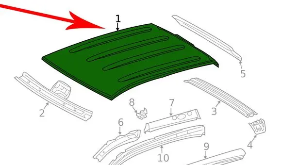 Toyota Tundra II Rear quarter panel 631110C110
