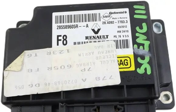 Renault Scenic III - Grand scenic III Airbag control unit/module 285589605R 28409277033 X037015