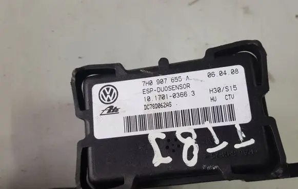 Audi TT TTS Mk2 ESP acceleration yaw rate sensor 7H0907655A
