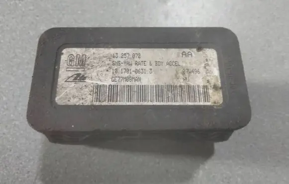 Opel Zafira B ESP acceleration yaw rate sensor 13257072
