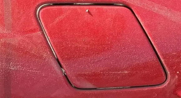 Citroen DS3 Rear bumper row hook cap/cover Raudona