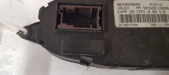 Peugeot 607 Door control unit/module 9649926680 A12116