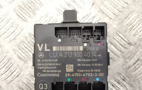 Mercedes-Benz C W204 Door control unit/module A2129004014