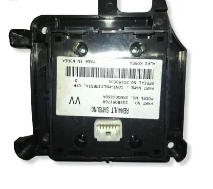 Renault Megane III Head unit multimedia control 253B05176R 20150603 SANGC1350A