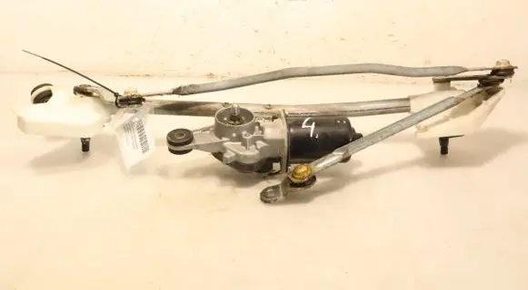 Front wiper linkage and motor
