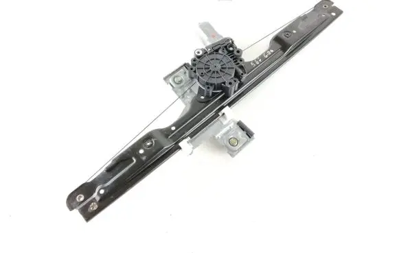 Rear door window regulator with motor