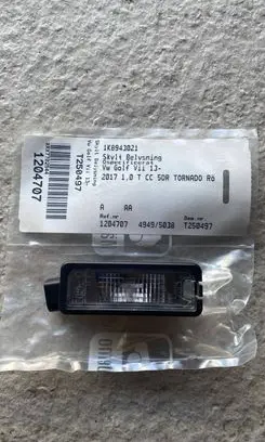 Volkswagen Golf VII Number plate light 1K8943021 49495038