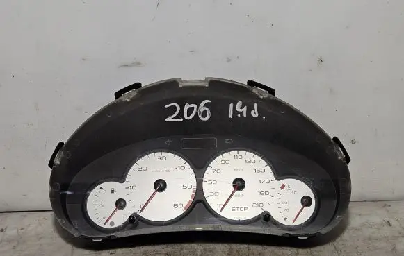 Peugeot 206 Speedometer (instrument cluster) 9651740280