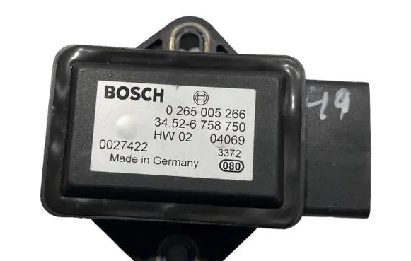 BMW 5 E60 E61 ESP acceleration yaw rate sensor 6758750 34526758750 0265005266