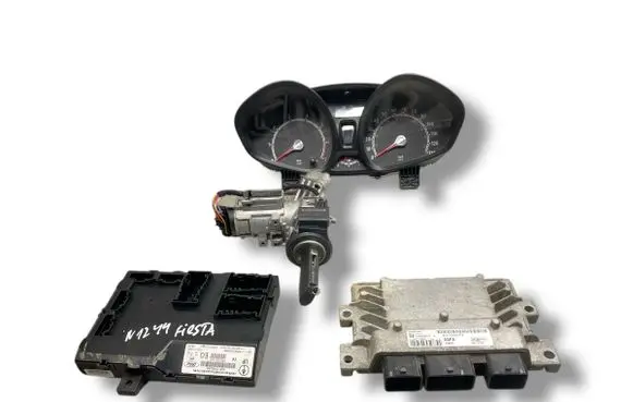 Ford Fiesta Engine ECU kit and lock set 8V2112A650AFA S180049013 8V5115K600EG