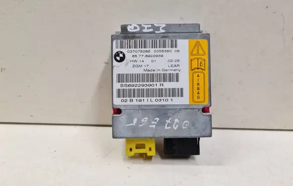 BMW 7 E65 E66 Airbag control unit/module 65776922939 6922939 SS692293901R