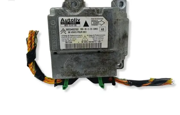 Citroen C4 I Airbag control unit/module 9653493780