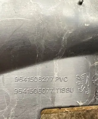Peugeot 206 CC Rear door card panel trim 9641506277