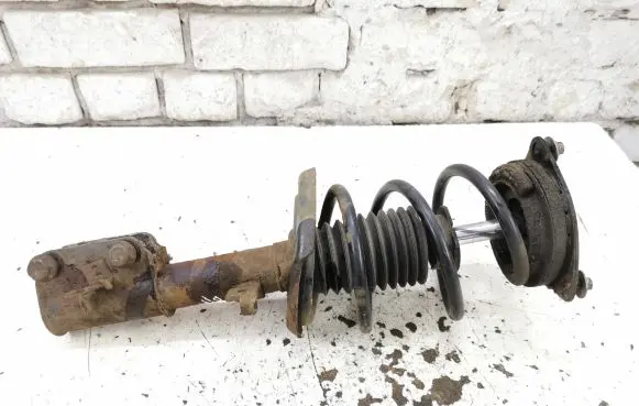 Front shock absorber with coil spring