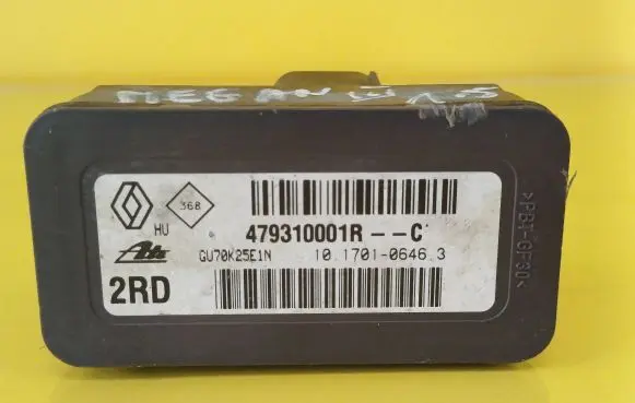 Renault Megane III ESP acceleration yaw rate sensor 479310001RC 10.1701-0646.3