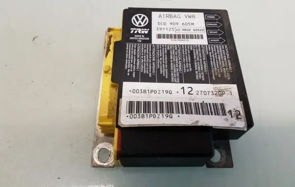 Volkswagen PASSAT B6 Airbag control unit/module 3C0909605M